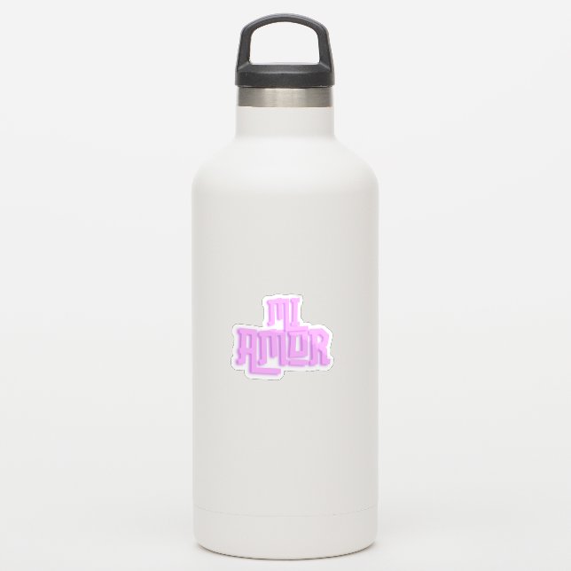 Mi Amor Pink Sticker (Waterbottle)