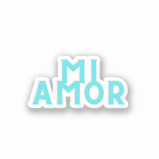 Mi Amor Sticker (Front)
