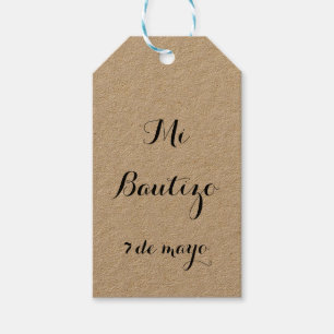 Mi Bautizo favor tags
