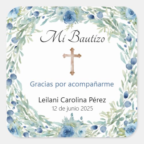 Mi Bautizo Stickers _ Spanish Baptism Stickers