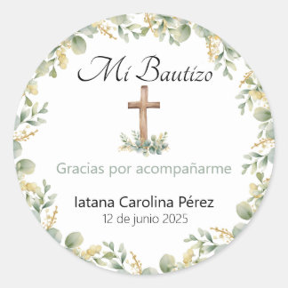 Mi Bautizo Stickers - Spanish Baptism Stickers