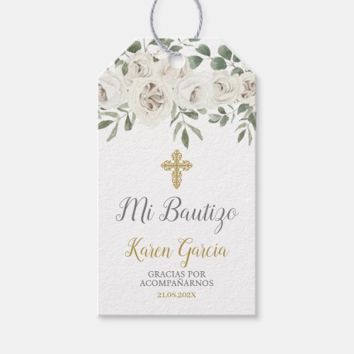 Mi Bautizo Thank you Gift Tags