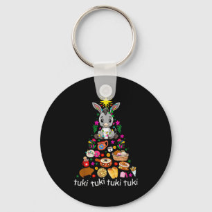 Mi Burrito Sabanero Mexican Christmas Donkey Spani Keychain