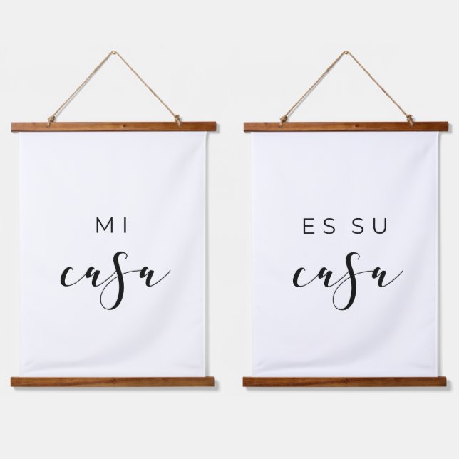 Mi casa es su casa elegant hanging tapestry (Double)