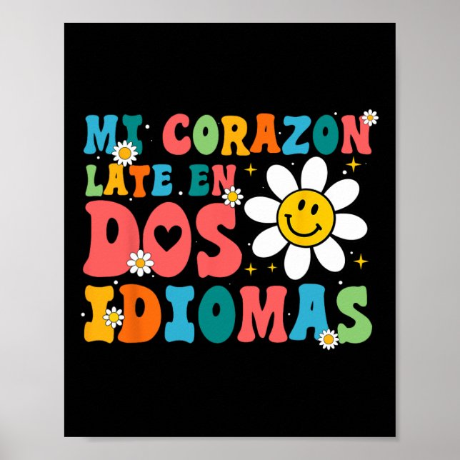 Mi Corazon Late En Dos Idiomas  Poster (Front)