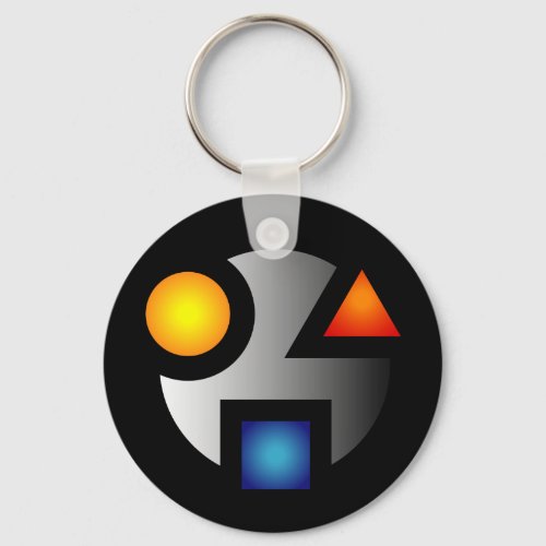 MI cryptic logo keychain
