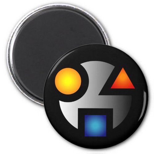 MI cryptic logo magnet