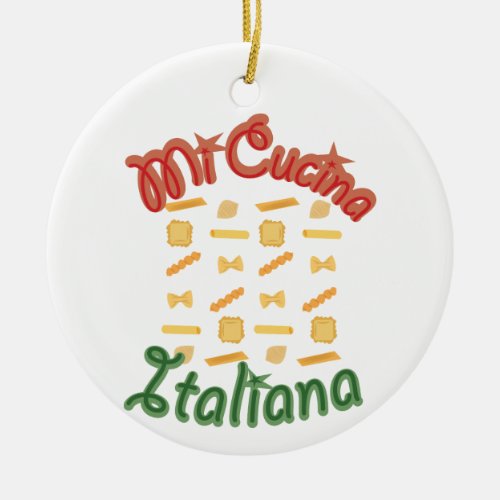 Mi Cucina Italiana Ceramic Ornament