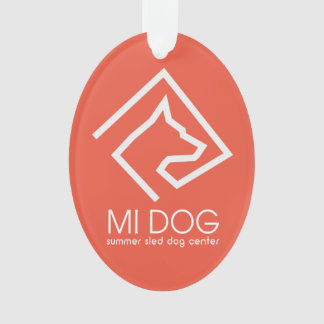 MI DOG Christmas Ornament