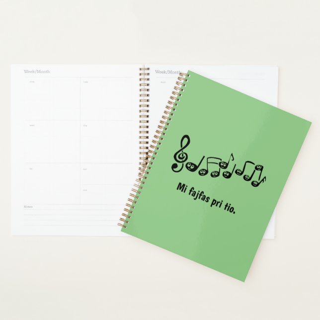 Mi fajfas pri tio. planner (Display)