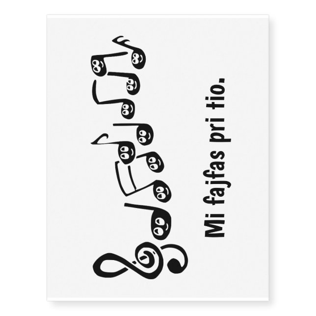 Mi fajfas pri tio. temporary tattoos (Front)