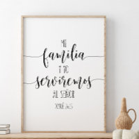 Mi Familia Y Yo Serviremos Al Señor, Josué 24:15