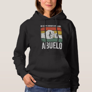 Mi Gente Favorita Me Llama Abuelo divertido Día de Hoodie