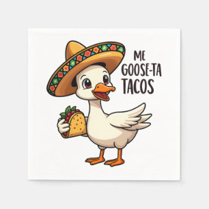 Mi Goose ta tacos Funny Mexican Taco Lovers Napkins