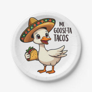 Mi Goose ta tacos Funny Mexican Taco Lovers Paper Plates