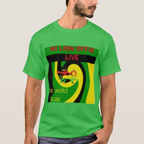 Mi lion offie live _ Free Vybz Kartel T_Shirt