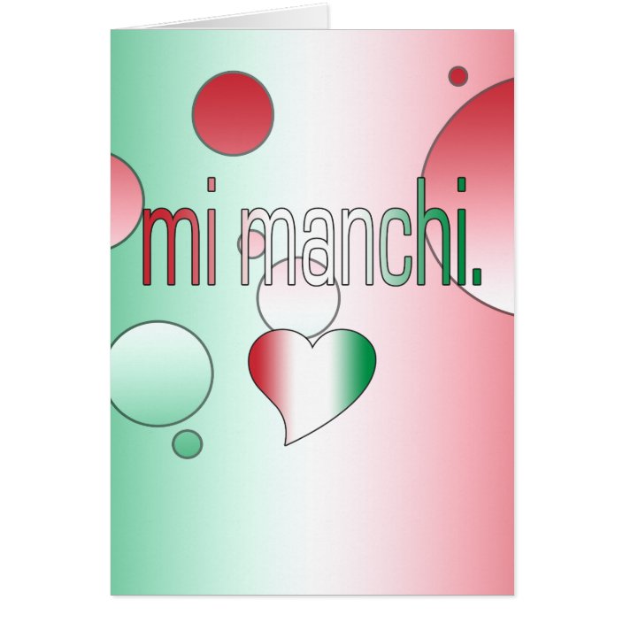 Mi Manchi Italy Flag Colors Pop Art Zazzle Com