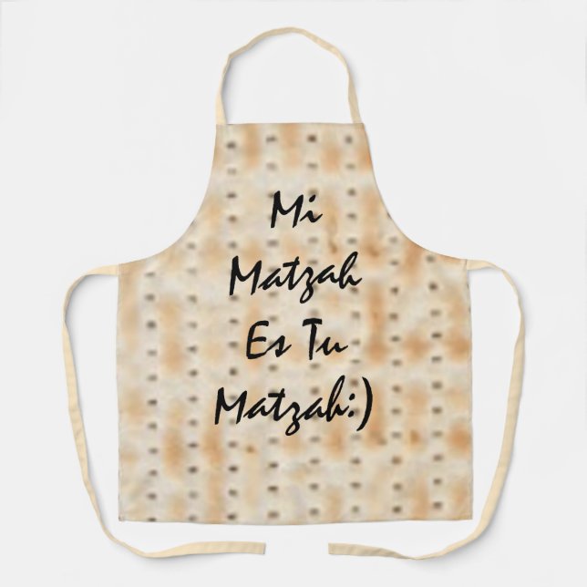 Mi Matzah Es Tu Matzah Apron (Front)