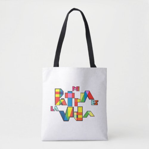 MI PATRIA ES LA VIDA Colorful Mosaic Tote Bag