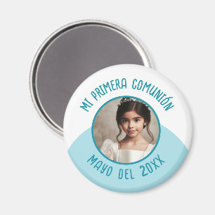 Mi primera comunión con foto recuerdo magnet