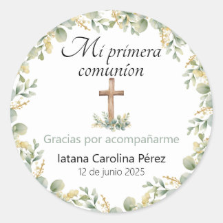 Mi Primera Comunion Stickers - First Communion