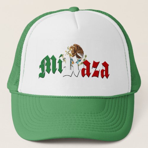 MI RAZA  Mexican Flag Trucker Hat
