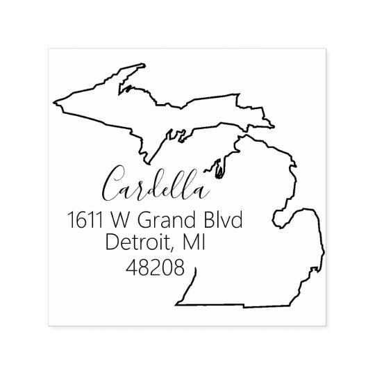 MI State of Michigan Return Address Stamp