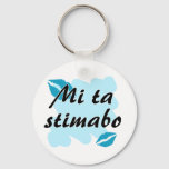 Mi Ta Stimabo - Papiamento I Love You Keychain at Zazzle