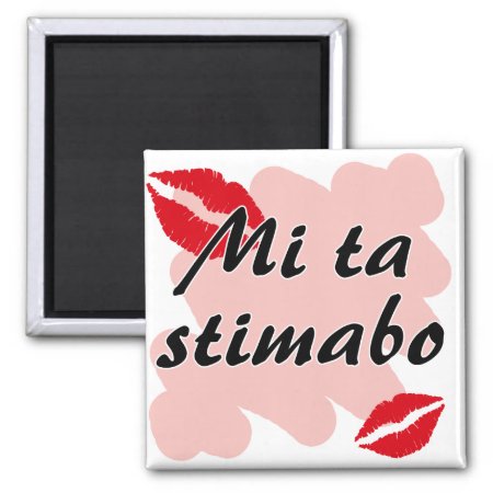 Mi Ta Stimabo - Papiamento I Love You Magnet