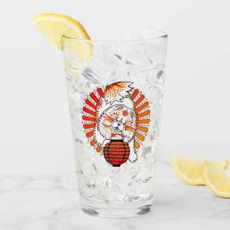 MI TANG Chow 16 oz glass-design front & back Glass
