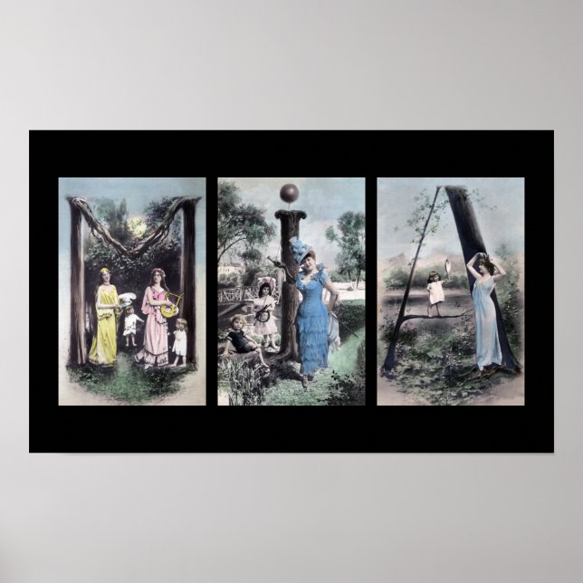 MIA Alphabet Letter Name Art Poster (Front)