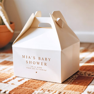 MIA Arched Boho Terracotta Baby Shower Favor Boxes