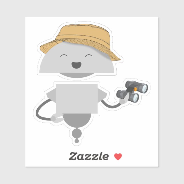 Mia binoculars sticker (Sheet)