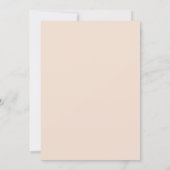 Mia - Boho Burnt Orange Minimalist Bridal Shower Invitation (Back)