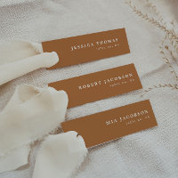 MIA Boho Burnt Orange Slender Place Card Name Card