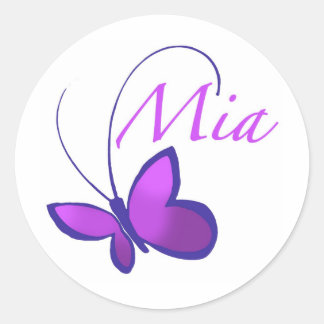 Mia Classic Round Sticker