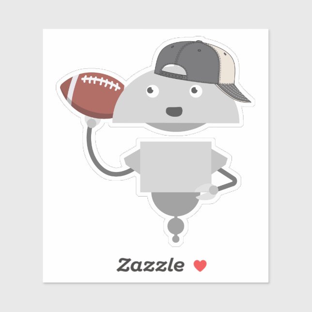 Mia Football Player Sticker (Sheet)