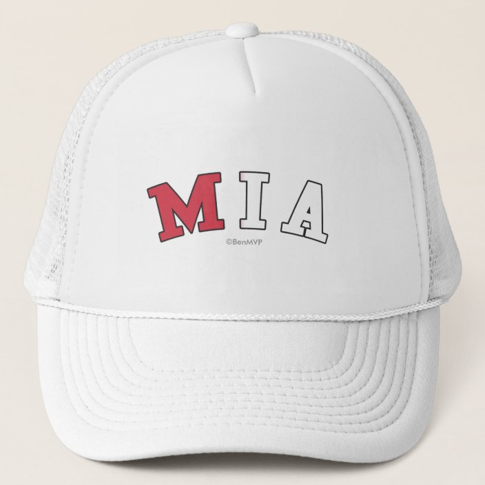 MIA in Florida State Flag Colors Hat
