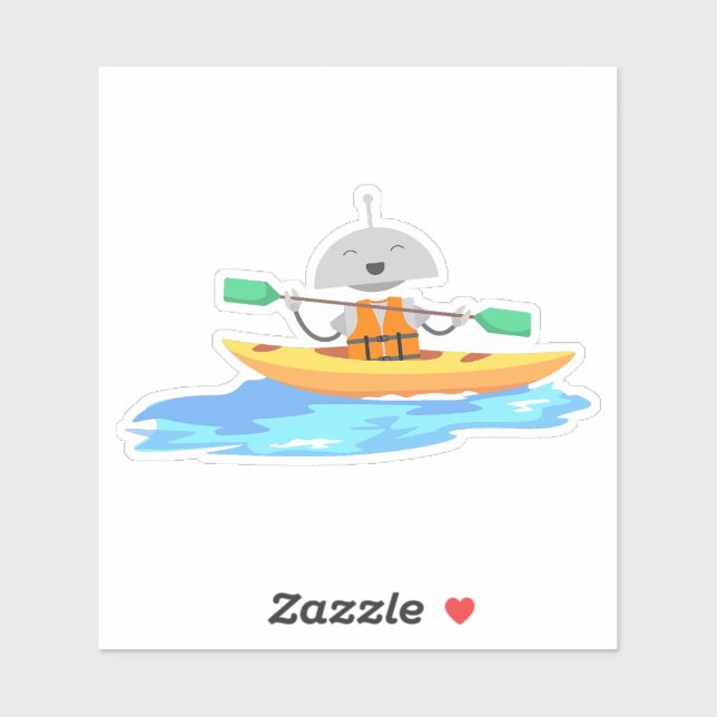 Mia kayaking sticker (Sheet)