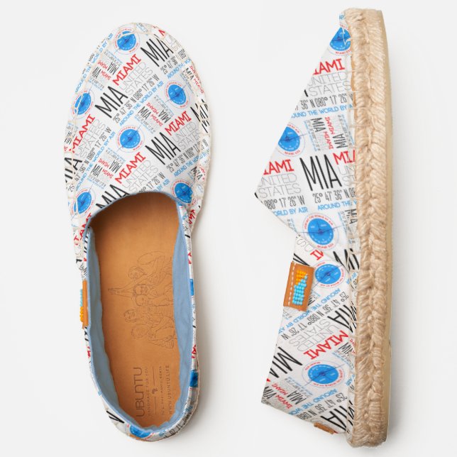 MIA, Miami, USA. Around The World By Air Espadrilles (Side)
