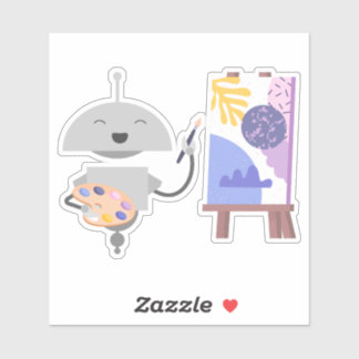 Mia painting sticker