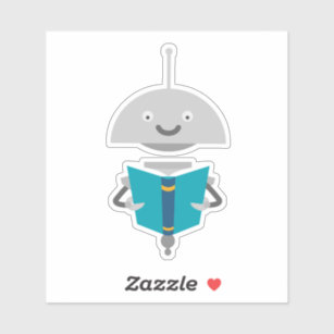 cute robot Sticker for Sale by Attiahbros