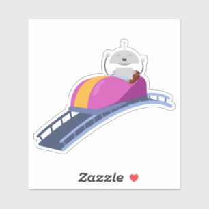 Mia roller coaster sticker