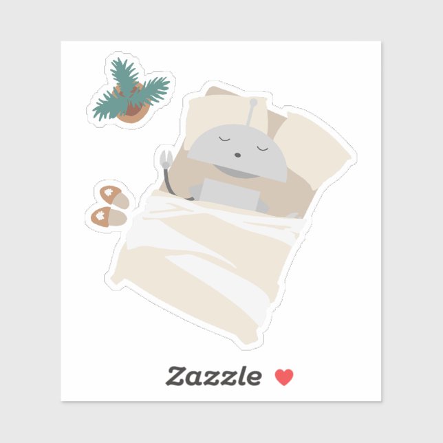 Mia Sleeping Sticker (Sheet)