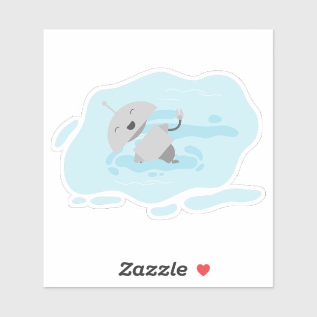 Mia swimming sticker (Sheet)