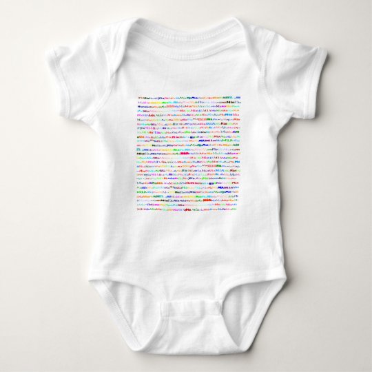 Mia Text Design II Baby Bodysuit