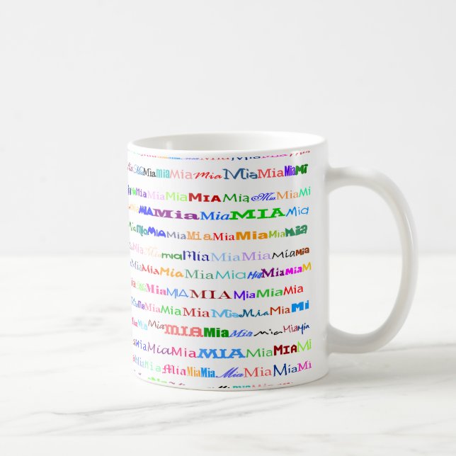 Mia Text Design II Mug II (Right)