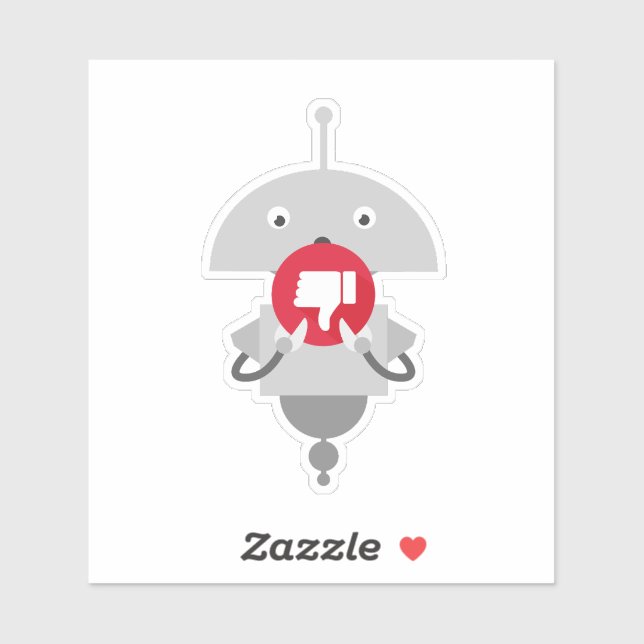 Mia thumbs-down sticker (Sheet)