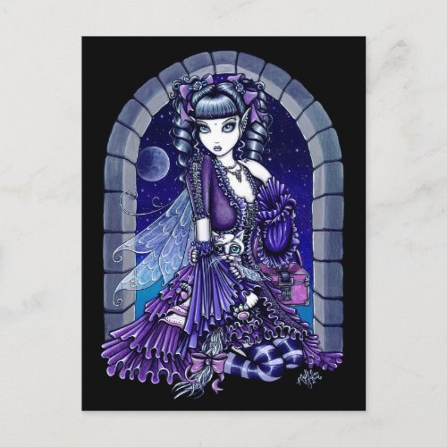 Mia Twilight Moon Fairy  Kitty Postcard