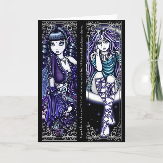 Mia & Venus Moon Fairy Bookmarks Card (Front)